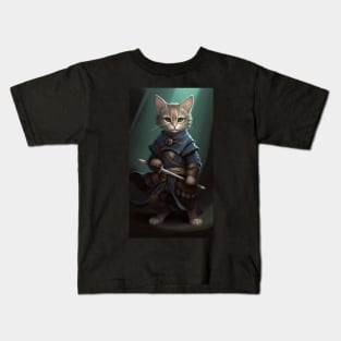 Whiskers the Kitten Ninja Kids T-Shirt